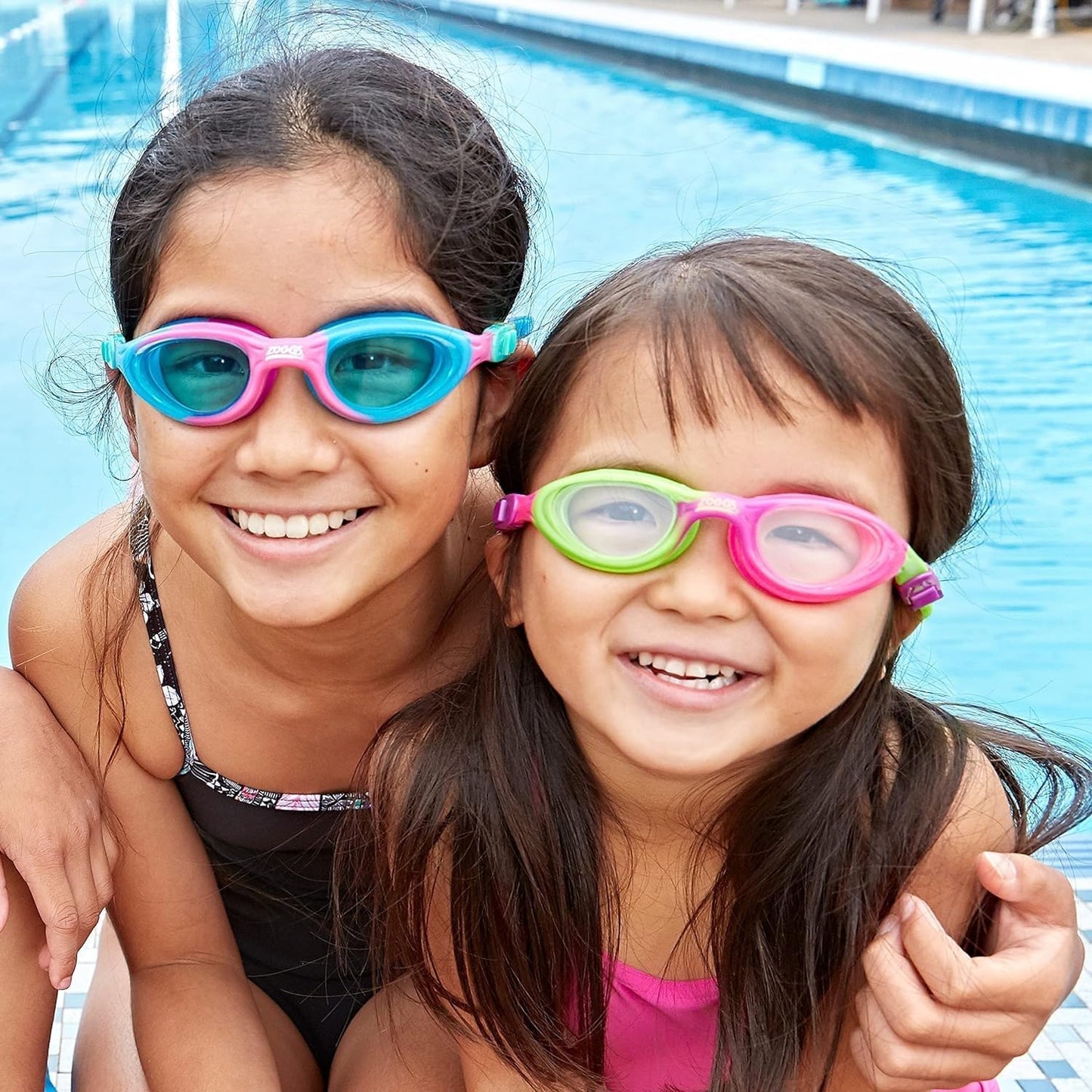 Zoggs Super Seal Gafas de natación para niños, gafas de natación con protección UV, ajuste rápido y correa cómoda dividida, lentes transparentes para gafas de natación sin niebla, gafas Zoggs para niños de 6 a 14 años
