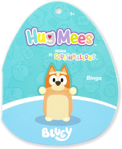 Squishmallows Original Bluey Bingo HugMees de 10 Polegadas | Pelúcia Oficial Jazwares Ultramacia de Tamanho Médio
