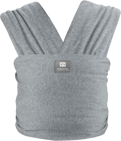 Bebamour estilingue elástico para bebê recém-nascido, tudo em 1, para 0-16kg, algodão, envoltório para bebê, estilingue, cinza