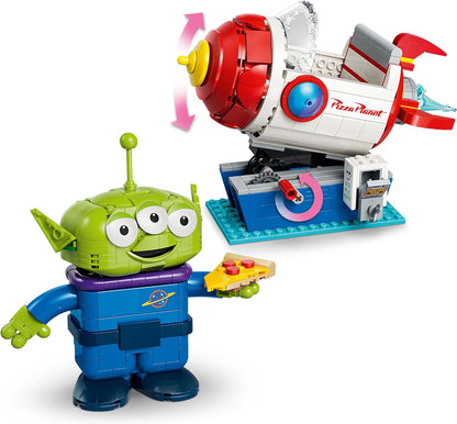 LEGO|Disney Pixar Alien com passeio de foguete na Pizza Planet - Brinquedo de nave espacial com figura de alienígena para decoração de quarto infantil - Presente para meninos e meninas a partir de 9 anos e fãs de Toy Story - 43307