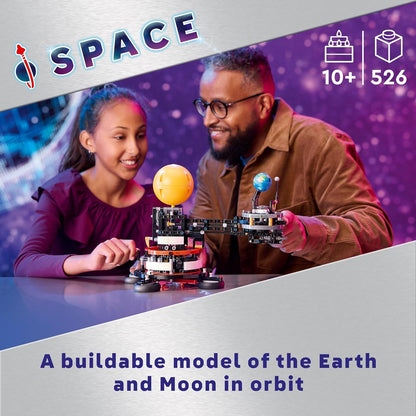 LEGO Conjunto de construção de modelo Technic Planet Earth and Moon in Orbit, brinquedos do espaço sideral para crianças de 10 anos ou mais, meninos e meninas, brinquedo do sistema solar, brincadeira imaginativa e independente, ideia