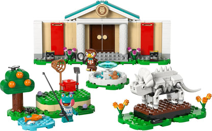 LEGO Animal Crossing Coleção Museu do Blathers - Brinquedo interativo com minifiguras do Blathers e da Lily, além de fósseis de dinossauro e acessórios - Presente gamer para meninas e meninos a partir de 7 anos - 77056