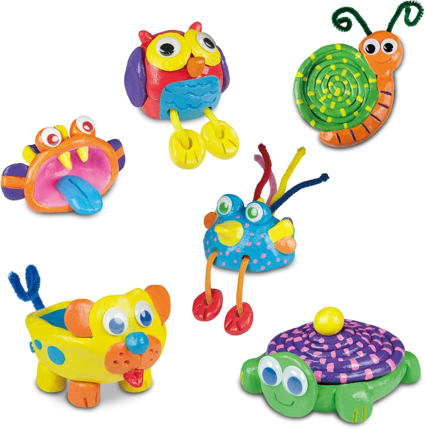 Galt Toys, Cerâmica Animal, Kits de Artesanato Infantil, A partir de 6 Anos, 32,7 x 6,9 x 23,9 cm e Brinquedos, Ímãs de Monstro, Kit de Artesanato para Crianças, A partir de 6 Anos