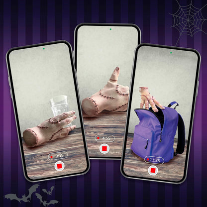 UAU! COISAS Wednesday Real FX Thing | Inclui aplicativo de efeitos especiais no estilo Hollywood | Wednesday Addams Role Play e Dress Up Halloween e acessórios de fantasia | Para fãs da série Wednesday da Netflix