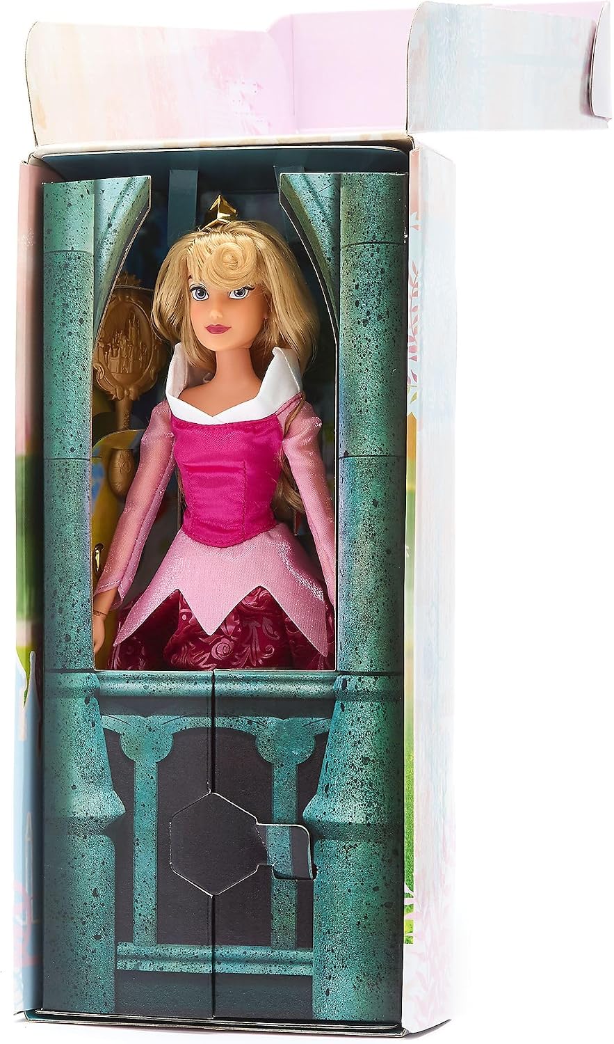 Disney Boneca Clássica Aurora da Store (29 cm) – Princesa de A Bela Adormecida, Vestido Rosa e Articulada