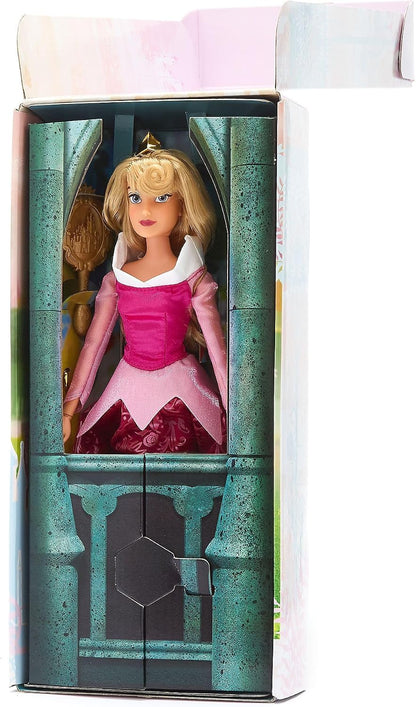 Disney Boneca Clássica Aurora da Store (29 cm) – Princesa de A Bela Adormecida, Vestido Rosa e Articulada