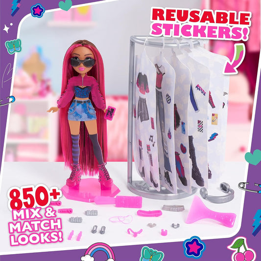 Just Play 59803 Bae Styling Doll-Kenzie, marrom, rosa