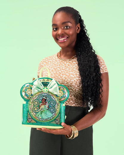 Loungefly - Disney - Tiana - Coleção Vitral - Mini Mochila