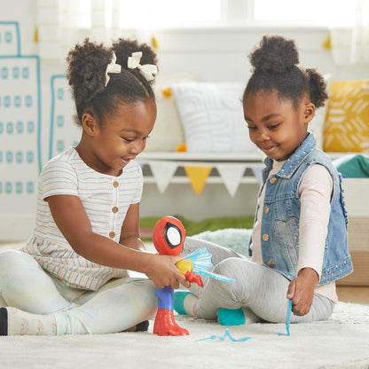 SPIDEY AND HIS AMAZING FRIENDS Marvel Electronic Suit Up Spidey, boneco de ação de 10 polegadas, brinquedos pré-escolares para crianças de 3 anos ou mais