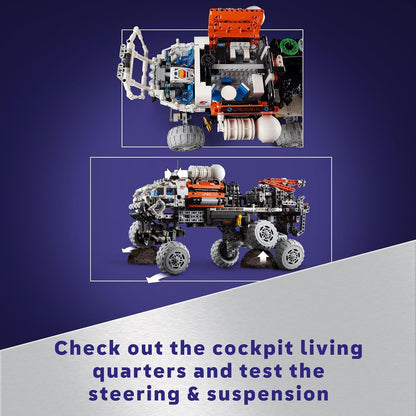 LEGO Conjunto de construção Technic Mars Crew Exploration Rover, brinquedo do espaço sideral para crianças, meninos e meninas de mais de 11 anos, presente de explorador inspirado na NASA, jogo imaginativo 42180