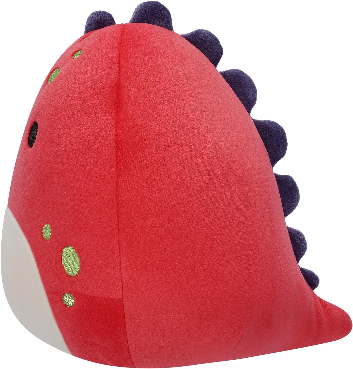 Squishmallows SQCR05399 Le Rouge 7,5 polegadas-Dolan The Red Dino com manchas verdes, multicolorido
