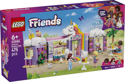 LEGO Friends Unicorn Dream Café - Confeitaria de Brinquedo com 3 Mini Bonecas, Caixa Registradora e Acessórios de Comida de Brinquedo, incluindo Cupcakes - Presente de Aniversário para Meninas a partir de 6 Anos - 42684