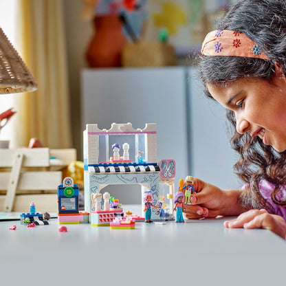 LEGO Friends Hair Salon and Accessories Shop Toy, Hairdresser Role-Play Set for 7 Plus Year Old Girls, with 3 Mini Doll Characters for Pretend Play, Birthday Gift