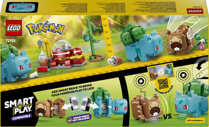 LEGO Pokémon SMART Play: Festa das Frutas com Bulbasaur e Bidoof – Conjunto de Brinquedo Interativo Compatível, Inclui 2 Etiquetas SMART e 2 Pokémon – Ideia de Presente para Meninos e Meninas a partir de 7 Anos – 72155