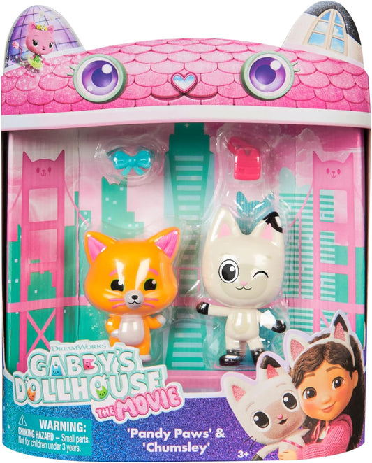 Gabby's Dollhouse: O Filme, Figuras de Brinquedo Pandy Paws e Chumsley com 2 Acessórios, Brinquedos Infantis para Meninas e Meninos a partir de 3 Anos