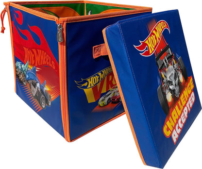 Alfombrilla y almacenamiento Hot Wheels PETERKIN ZipBin | ¡Colección para 300 coches y tapete de juego! | Coches y motores de juguete | Más de 3 años