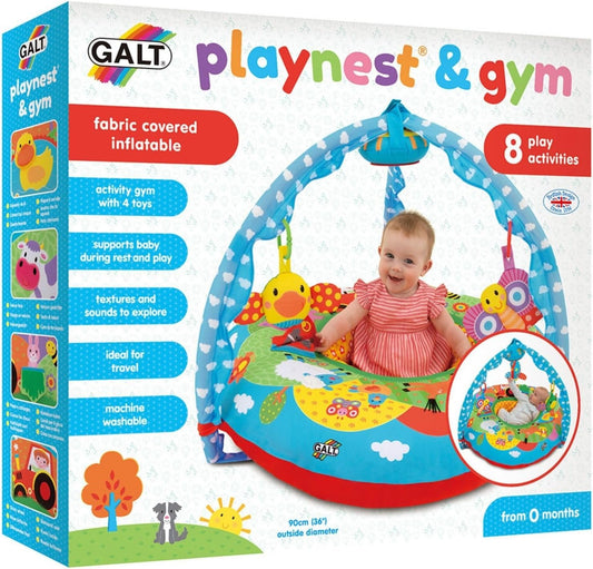 Galt Toys, Playnest e Gym - Fazenda, Cadeirinha Sit Me Up para Bebê, Idades 0 Meses ou Mais
