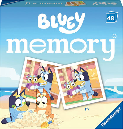 Ravensburger Bluey Mini juego de memoria de pares de imágenes a juego para niños a partir de 3 años