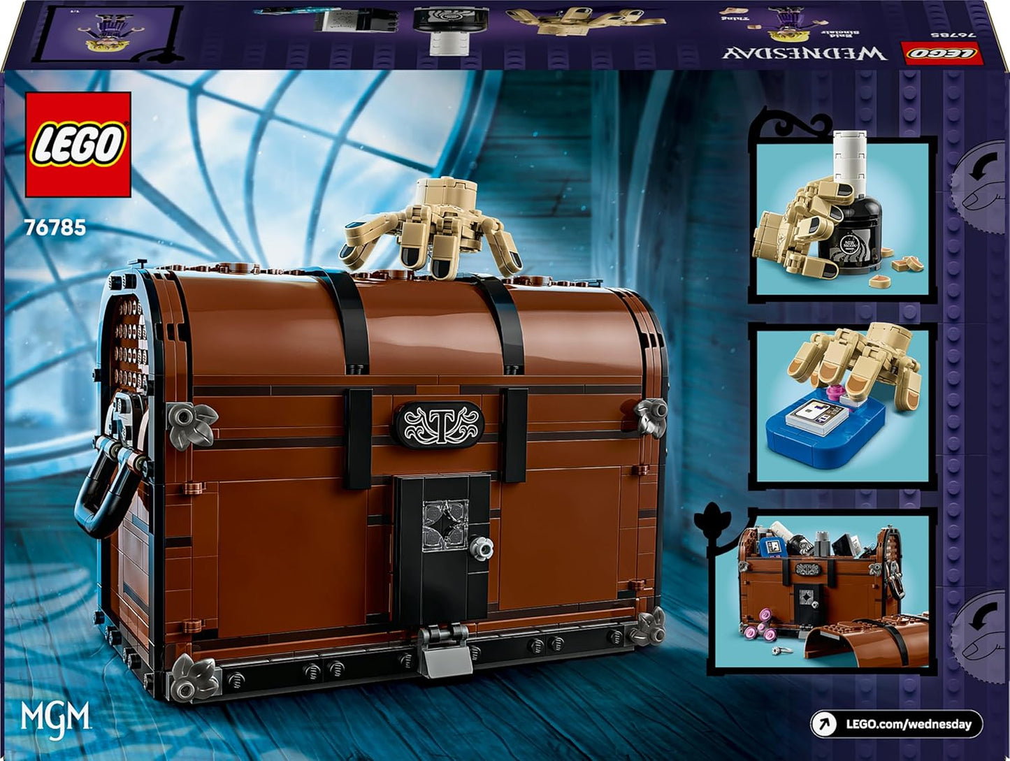 LEGO Apartamento da Wandinha - Brinquedo para brincar e exibir com uma mini boneca Enid e figura do Mãozinha, além de acessórios - Presente para meninas e meninos a partir de 10 anos e fãs adolescentes da série - 76785