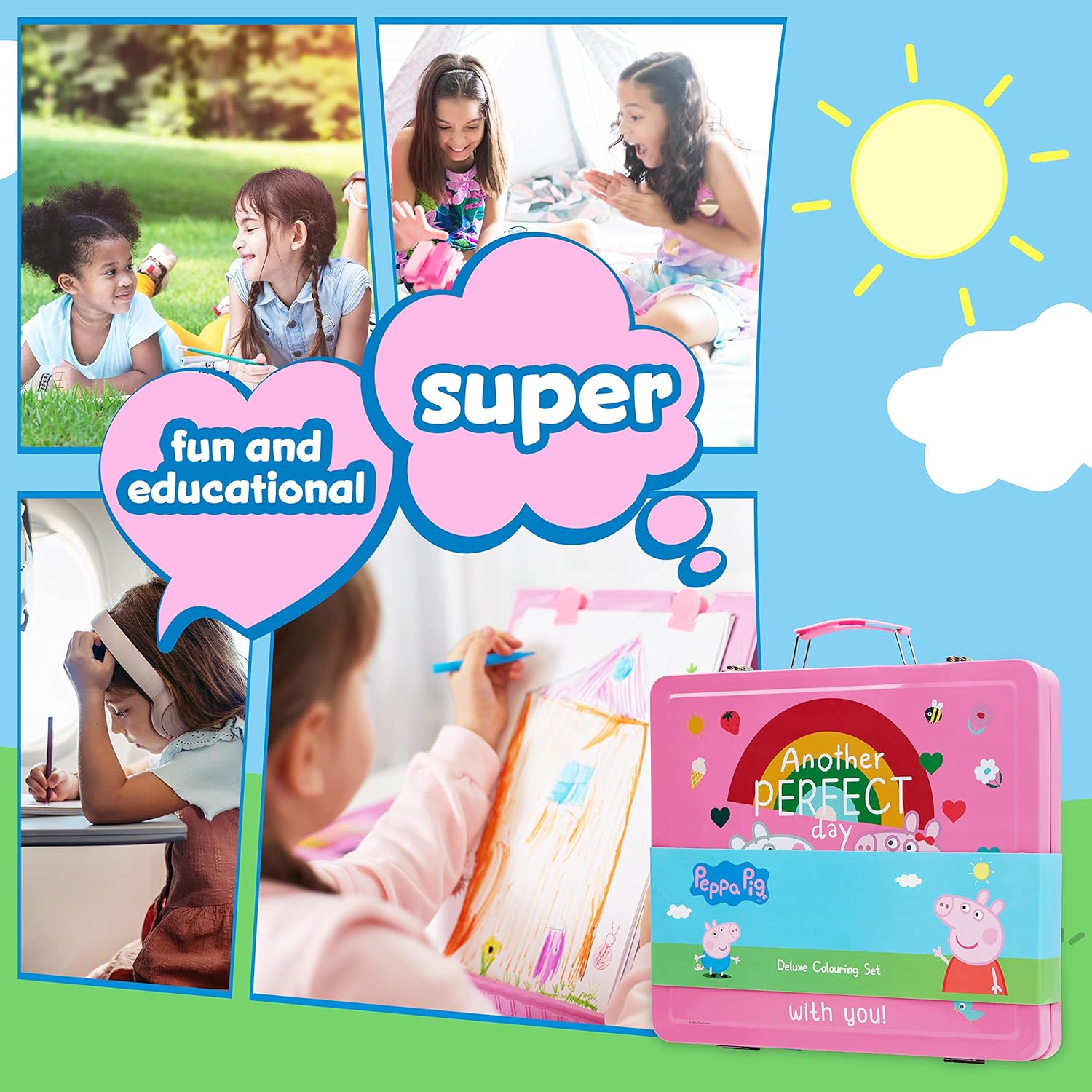 Peppa Pig Art Set - lápis de colorir para crianças