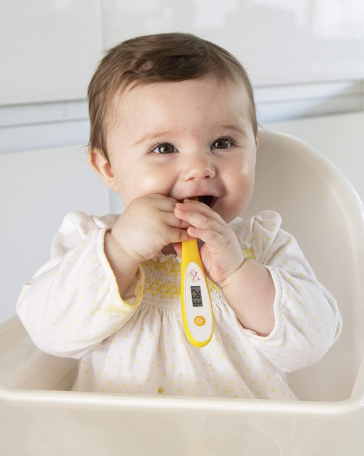 Mummy Cooks ThermoSpoon - Termômetro digital de colher para bebê (amarelo)