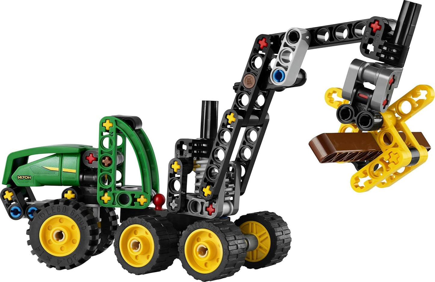 LEGO Technic John Deere 1470H Colheitadeira de Rodas - Brinquedo de Veículo de Construção - Kit de Modelo STEM com Braço Giratório e Garra Funcional - Presente para Meninos a partir de 7 Anos - 42218