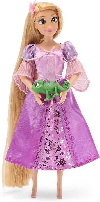 Disney Boneca Clássica Oficial da Rapunzel Store para Crianças, Enrolados, 30 cm, Brinquedo Totalmente Articulado com Lindo Vestido e Amigo Surpresa — Indicado para Maiores de 3 Anos