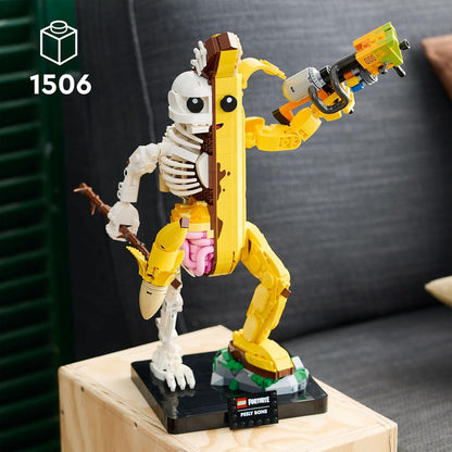 LEGO Conjunto de figuras de osso Fortnite Peely, kit de modelo de personagem de videogame para adultos construirem, decoração de mesa, presente para homens, mulheres e jogadores