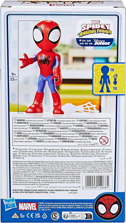 Marvel Figura de Ação Spidey e Sua Equipe Espetacular – Spidey em Tamanho Gigante (22,5 cm) – Brinquedo de Super-Herói Pré-Escolar para Crianças a Partir de 3 Anos