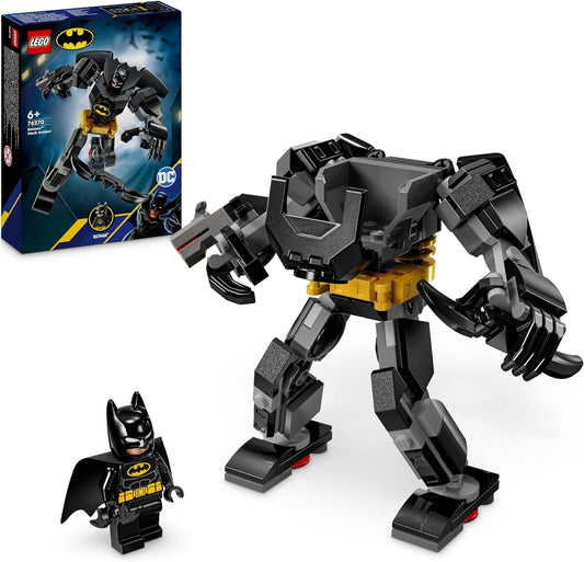 LEGO Brinquedo de super-herói DC Batman Mech Armor para crianças, conjunto colecionável com boneco de ação de robô e minifigura, pequeno presente criativo para meninos e meninas de 6 anos ou mais 76270