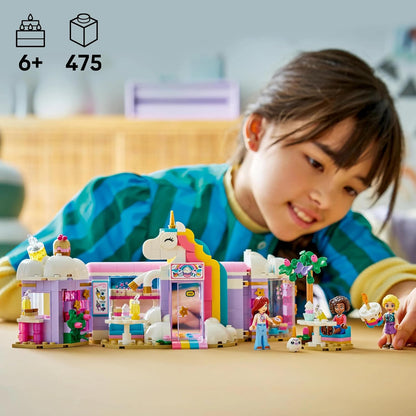 LEGO Friends Unicorn Dream Café - Confeitaria de Brinquedo com 3 Mini Bonecas, Caixa Registradora e Acessórios de Comida de Brinquedo, incluindo Cupcakes - Presente de Aniversário para Meninas a partir de 6 Anos - 42684