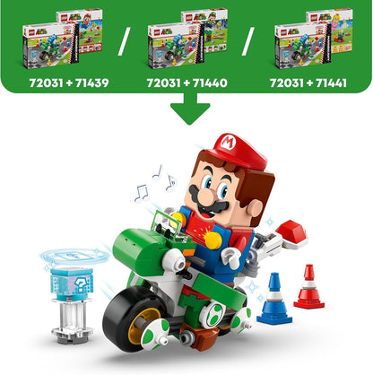 LEGO Super Mario: Mario Kart – Yoshi Bike Set, brinquedo de construção para meninos e meninas de 7 anos ou mais, com figura de personagem para jogo independente, ideia de presente de aniversário para jogadores