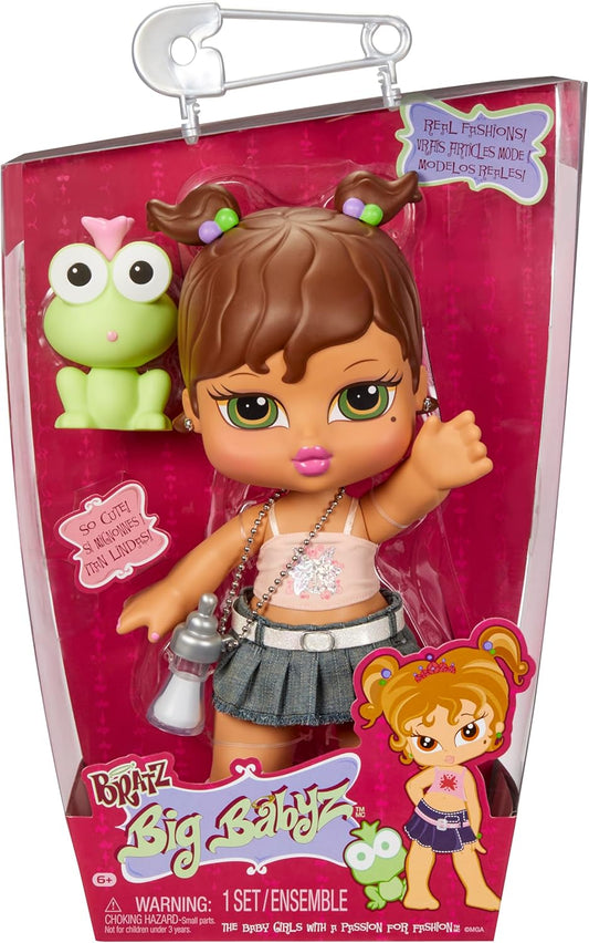 Bratz Big Babyz Yasmin - Boneca colecionável grande de 34 cm, vem com um bichinho de estimação, acessórios e roupas de verdade.