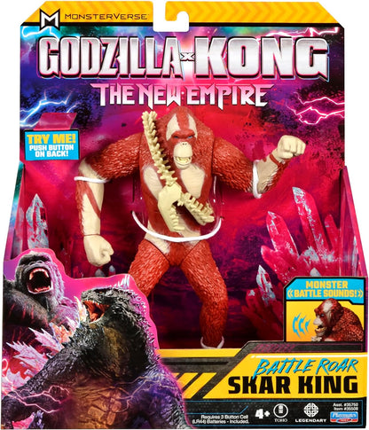 Godzilla x Kong: The New Empire, boneco de ação autêntico Battle Roar Skar King , +4 ano, 18 Centímetros