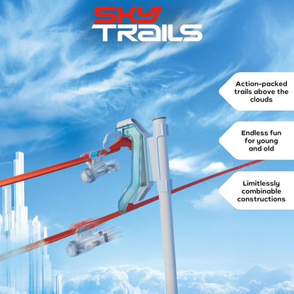 Sky Trails no céu | Chute inicial | Doppelstart automático para sequências paralelas | Crianças perfeitas para crianças a partir de 7 anos | 72060