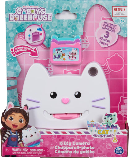 Gabby’s Dollhouse, Kitty Camera, brinquedo de faz-de-conta para crianças em idade pré-escolar, meninas e meninos a partir de 3 anos.