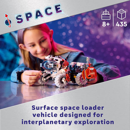 LEGO Conjunto de brinquedos Technic Surface Space Loader LT78 para crianças, meninos e meninas com mais de 8 anos, conjunto de construção de veículos com guindaste para brincadeiras de exploração independente, ideia de presente de aniversário 42178