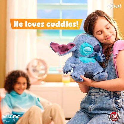 UAU! COISAS: Fantoche Disney Stitch com Efeitos Reais - Pelúcia Animatrônica de 45 cm, Mais de 100 Combinações de Ação e Som, Visual, Sensação e Som Realistas! 1ª Edição, A partir de 6 Anos