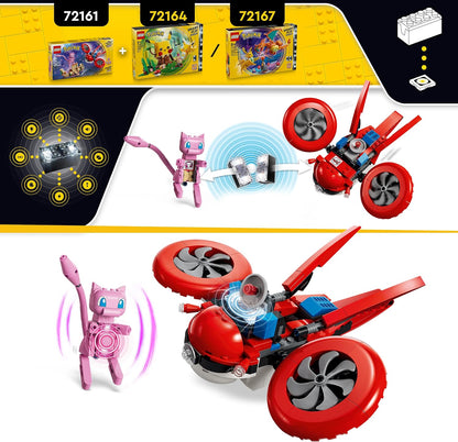 LEGO Pokémon SMART Play: Busca com Drone pelo Mítico Mew – Conjunto de Brinquedo Interativo Compatível, Inclui 3 Etiquetas SMART e 1 Figura Pokémon – Ideia de Presente para Meninos e Meninas a partir de 8 Anos – 72161