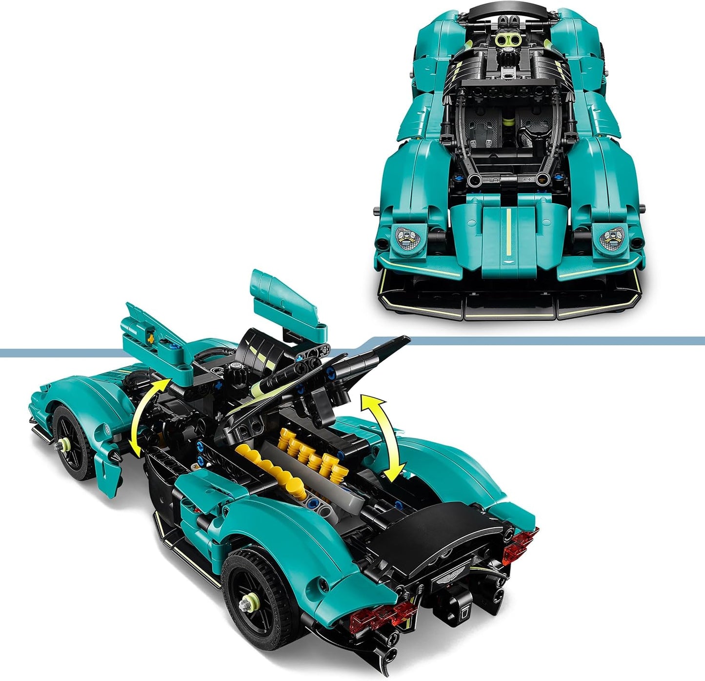 Kit de modelo de carro LEGO Technic Aston Martin Valkyrie para montar, brinquedo de veículo para crianças, presente criativo para meninos e meninas a partir de 9 anos 42208