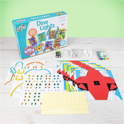 Galt Toys Dino Lights Origami LED Dinosaur Creative Craft Kit, Galt, Luzes de Fada, Kits de Artesanato para Crianças, Idades 5 Anos Acima, Médio, Galt Luzes de Flores - Conjunto de Artesanato e Artesanato Infantil Creative Cases