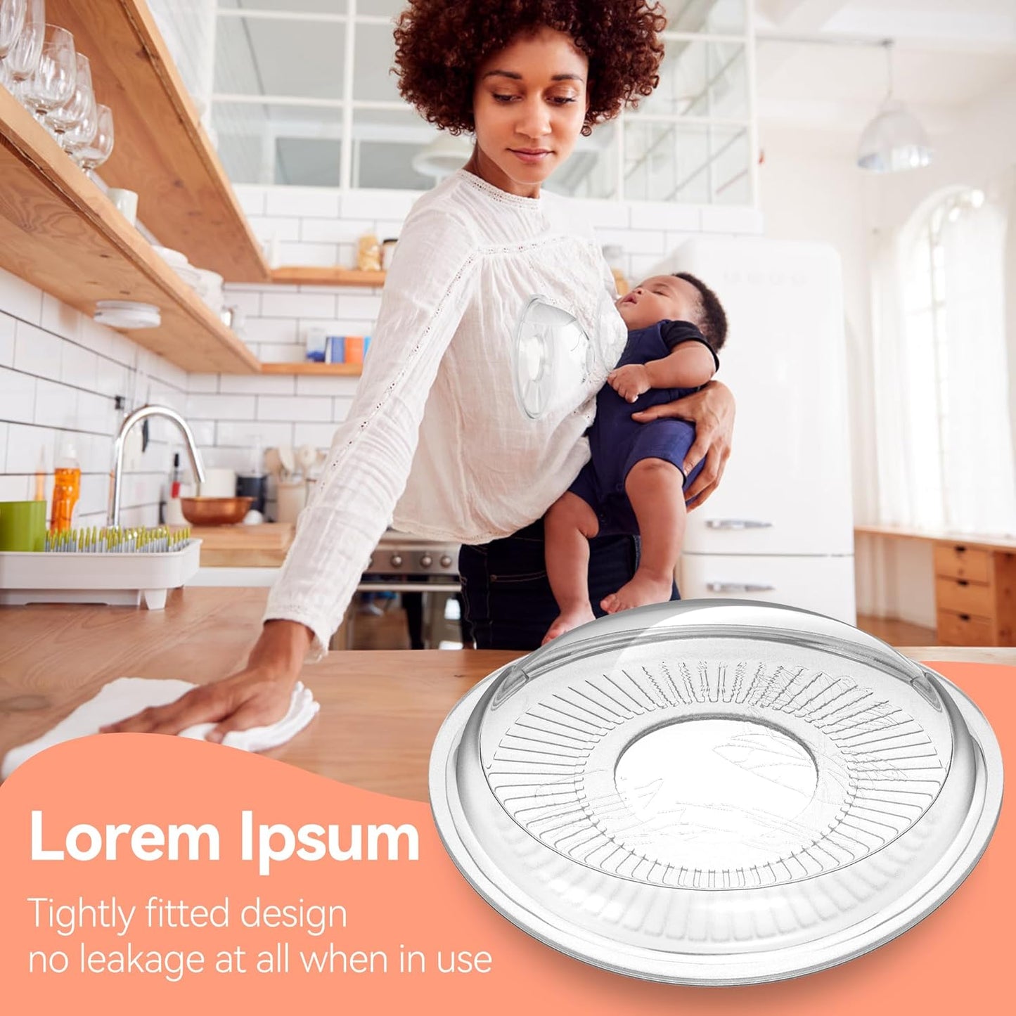 Colectores de leche para lactancia Colector de leche portátil Conchas de leche materna blandas Protectores de leche materna Protectores y estuche para pezones, protección contra fugas para pezones doloridos para madres lactantes