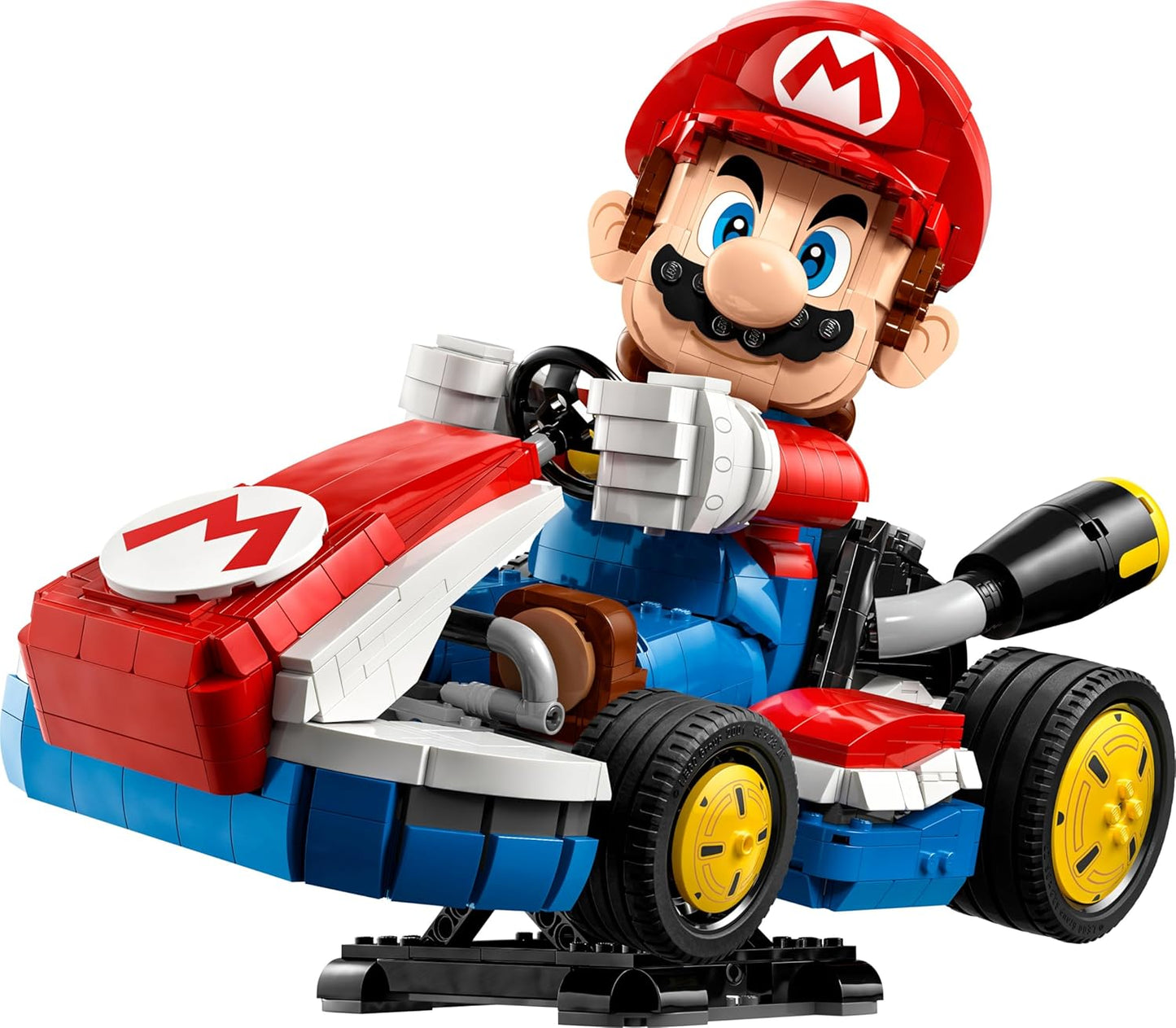 LEGO Mario Kart – Mario e Kart Padrão - Kit de Modelo de Carro e Figura de Personagem da Nintendo para Fãs de Jogos - 72037
