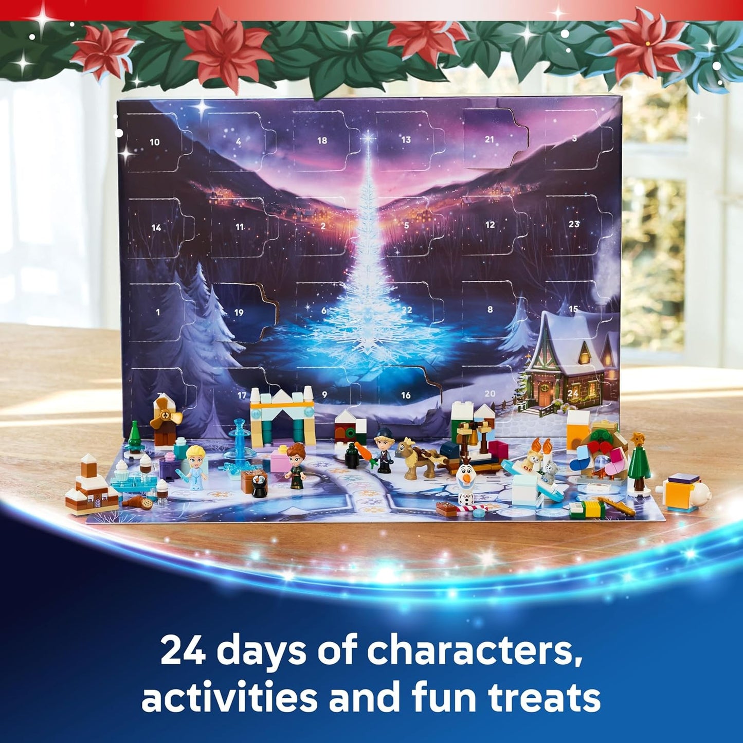 LEGO | Calendário do Advento Disney Frozen 2025 - Brinquedos de Princesas para Montar para Meninas e Meninos a partir de 5 Anos - 24 Surpresas de Natal, incluindo Mini Bonecas da Anna e da Elsa, além de Figuras de Animais Fofos - Ideia de Presente 43273