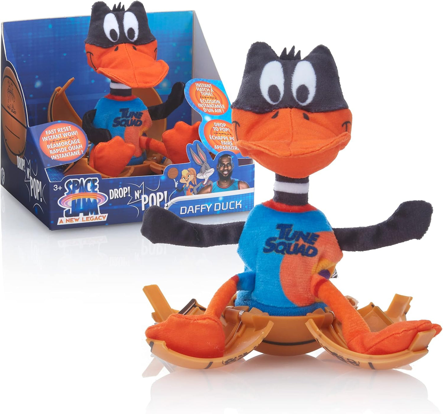 UAU! COISAS Space Jam: Um Novo Legado Drop 'n Pop Pernalonga | Brinquedo de Basquete com Pelúcia Pop-up | Colecionáveis Oficiais do Filme, Brinquedos e Presentes para Meninos e Meninas, a partir de 5 anos