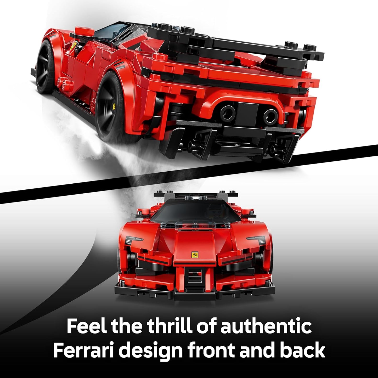 LEGO Speed Champions Ferrari SF90 XX Stradale Carro Esportivo - Kit de Montagem com Minifigura Colecionável de Piloto - Ideia de Presente de Aniversário para Meninos a partir de 9 Anos e Fãs de Automobilismo - 77254