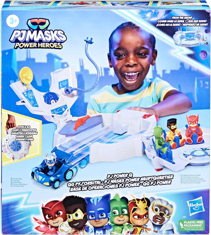 PJ Masks Conjunto Power Heroes PJ Power Q com Carro e Boneco, Brinquedos para Meninos e Meninas