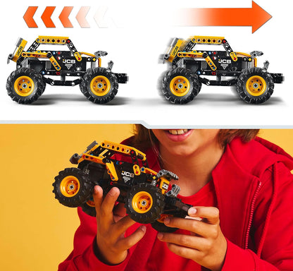 LEGO Technic Monster Jam DIGatron Pull-Back Truck Toy - Conjunto de construção de veículos para meninos e meninas com mais de 7 anos que amam brincadeiras criativas - Presente