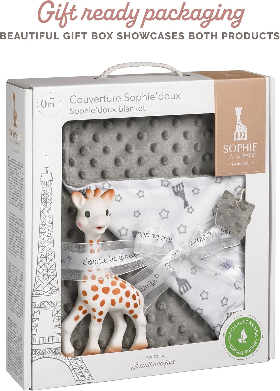 SOPHIE LA GIRAFE - Conjunto de Manta Texturizada e Mordedor Sophie, a Girafa