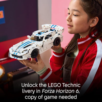 LEGO Brinquedo de Carro Esportivo Technic Dodge Viper GTS-R – Kit de Modelo com Motor V10, Direção e Diferencial – Presente para Meninos a Partir de 10 Anos e Fãs de Automobilismo – 42234